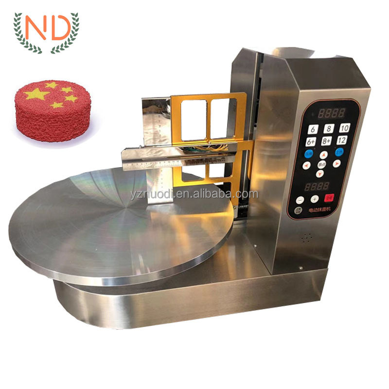 digital automatic round cake scraper machine cake icing smoother machine cake cream froster machine