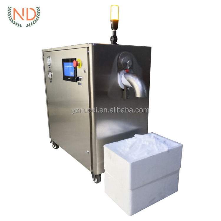 cold chain transport dry ice granule blaster machine block dry ice maker machine dry ice blasting machine