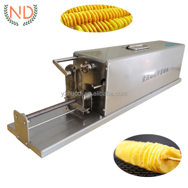 electric spiral potato cutter sweet potato slicer tornado spiral potato slicing machine