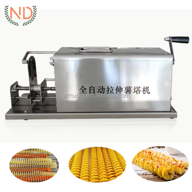 electric spiral potato cutter sweet potato slicer tornado spiral potato slicing machine