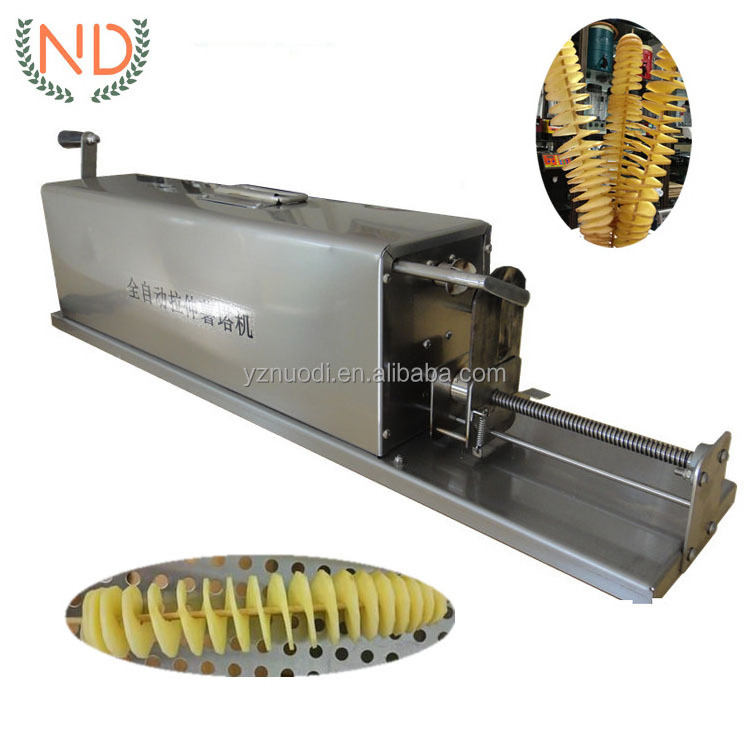 electric spiral potato cutter sweet potato slicer tornado spiral potato slicing machine