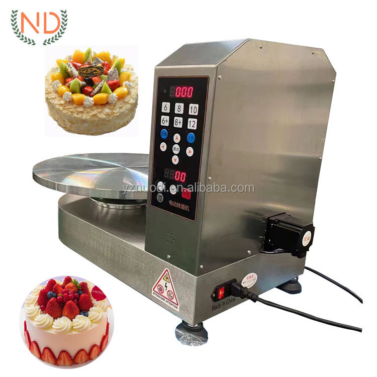 digital automatic round cake scraper machine cake icing smoother machine cake cream froster machine