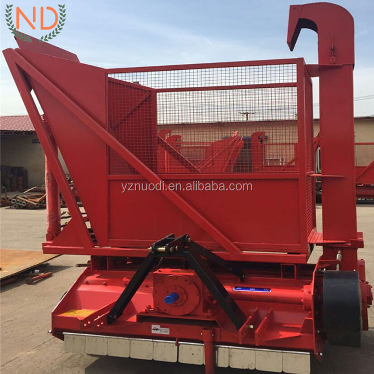 tractor mounted hay straw silage harvester cutter corn stalk crusher cutting fodder chopper collection machine