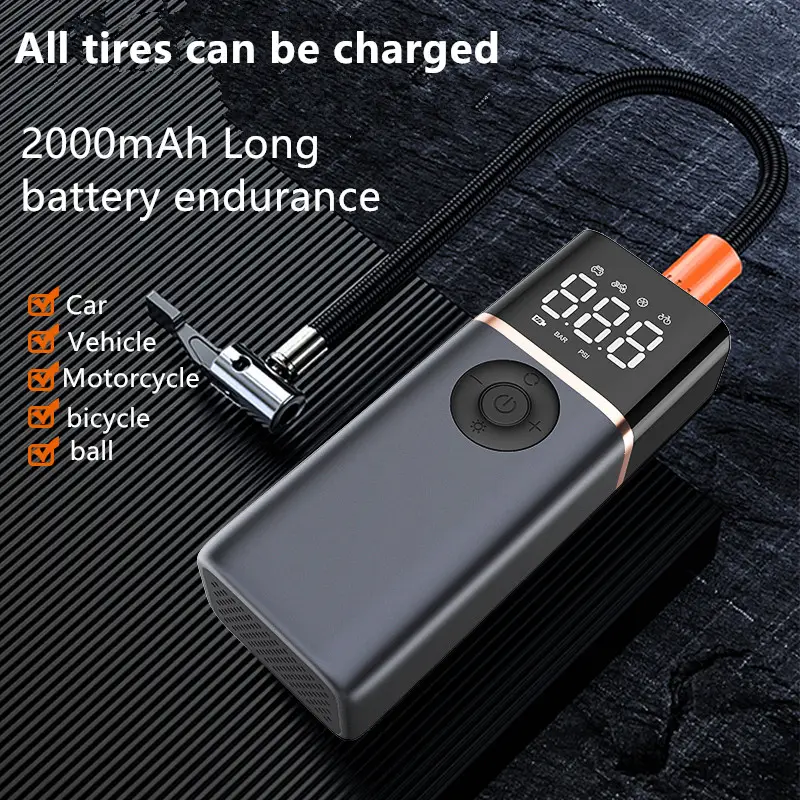 Portable rechargeable electric mini digital wireless automatic cordless tyre inflator car air pump electric tire inflators