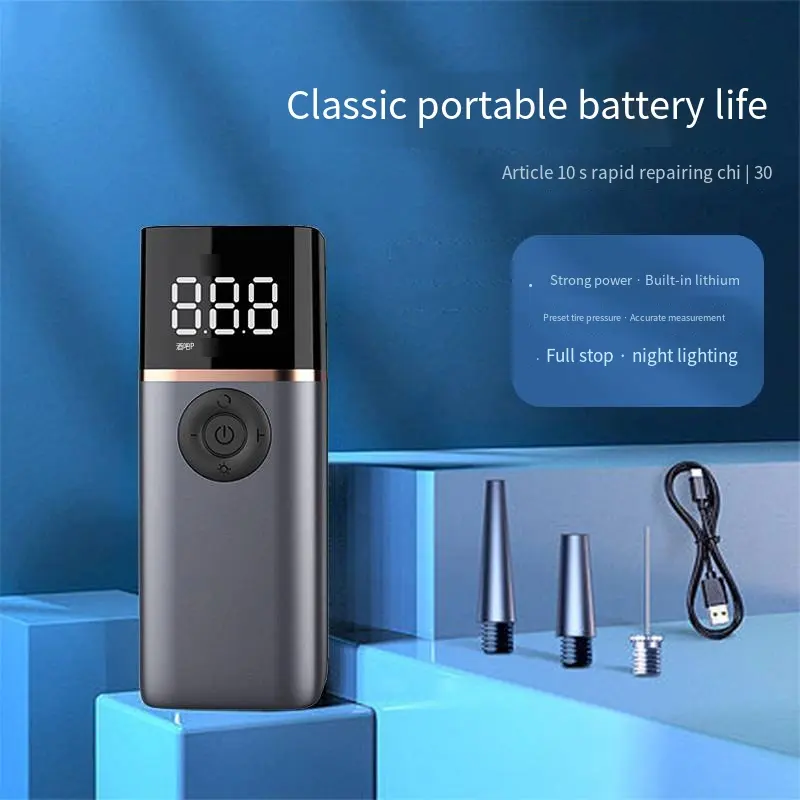 Portable rechargeable electric mini digital wireless automatic cordless tyre inflator car air pump electric tire inflators