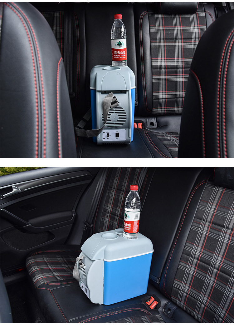 Mini Fridge 7.5L Car Home Refrigerator Mini Fridges 12V Freezer Cooler Heater Food Storage Box For Car Home Outdoor Camping