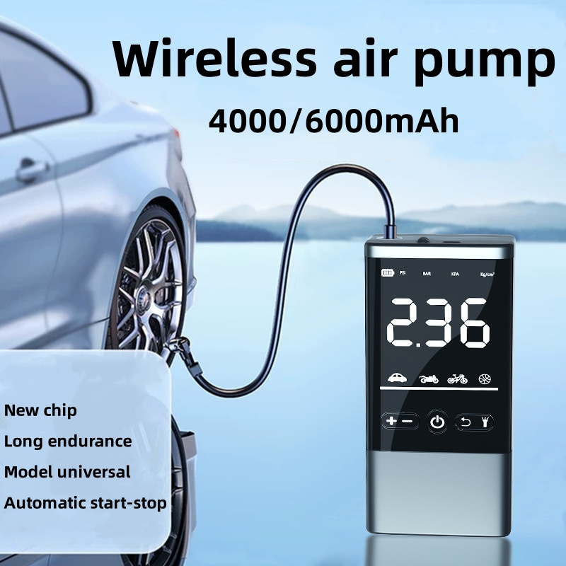 New Product Wireless Car Tire Inflator High Power Quick Charger 6000mAh Lightweigr Easy To Store For Car Motorbike Bike Ball