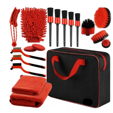 Factory Car Wash Accessories Set Car Washer Cleaning Kit Car Care 20pcs Wash Tools Detailing Set With Dust bag