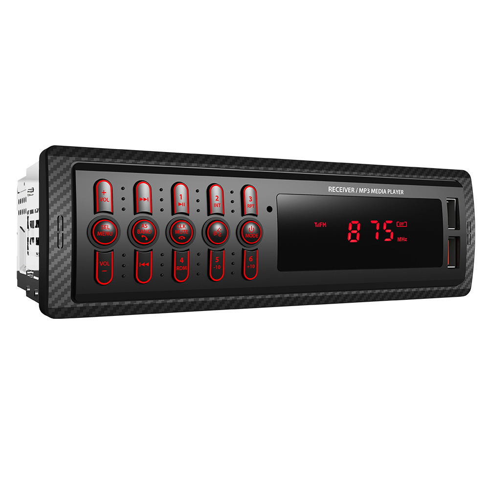 Low price 1099 BT Call AUX in USB  FM radio Remote control fixed panel  build in 1 din mp3 car stereo player