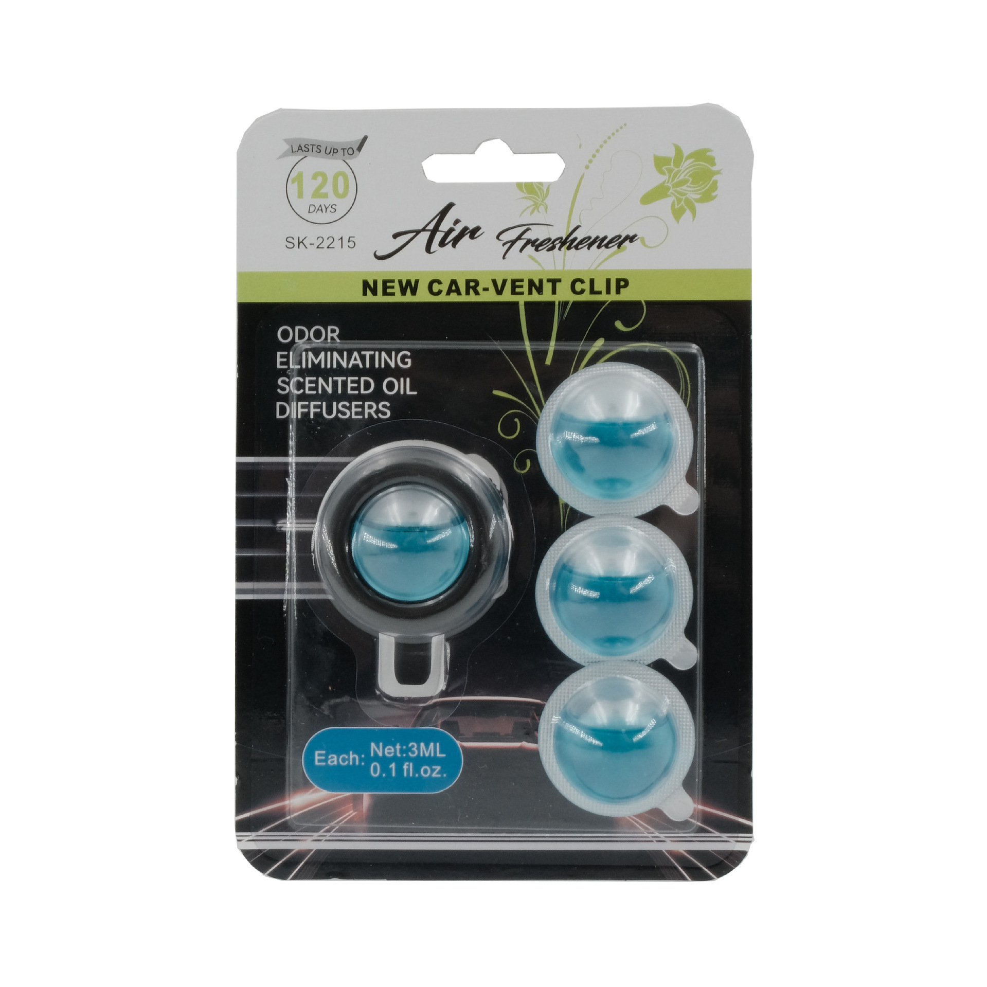 OEM Car Air Freshener Clip 4 Vent Clips 4ml Each Long Lasting Car Refresher Odor Eliminator 4 packs car air freshener