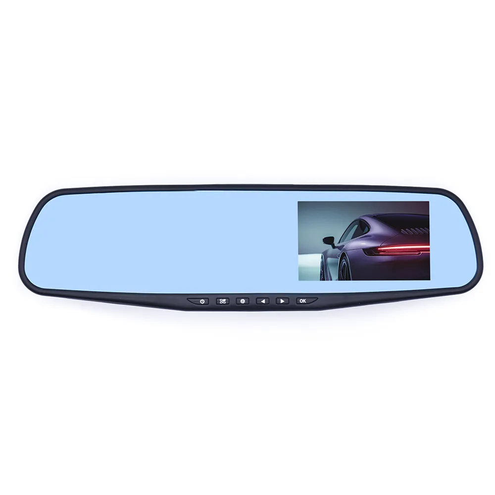 4.3inch Mirror Camera for Car Touch Screen Video Recorder Rearview mirror Dash Cam Front and Rear Camera Mirror DVR Black Box