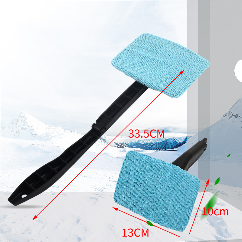 Car Cleaning Wash Tool with Long Handle Car Window Cleaner Washing Kit Windshield Wiper Microfiber Wiper Cleaner Cleaning Brush