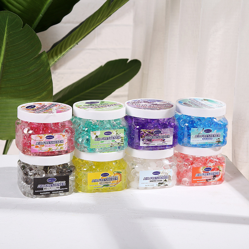 New Arrival Granular Crystal Perfume Bead Solid Air Fresher Of Toilet Deodorization Car Deodorant With 8 Fragrances