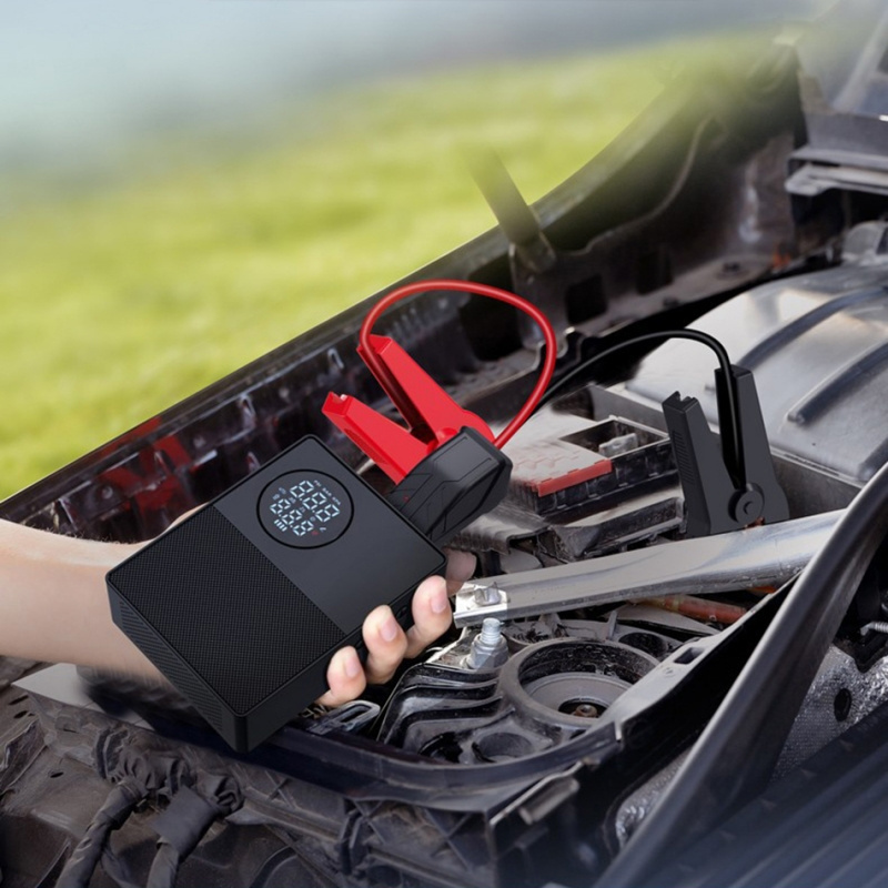 New style Portable Car Battery Charger Jump Starters Auto Tire Inflator 6600mAh Car Battery Jump Starter