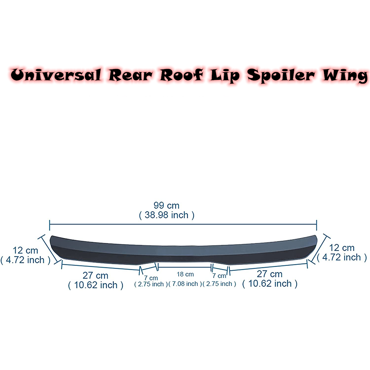 Car Spoiler Fit For Hatchback Car Adjustable Universal Rear Spoiler Tail Wing Diy Parts Modification Accessories Universal Rear