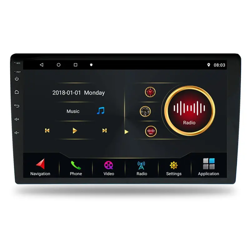 Good quality good price WiFi connection car dvd player can be connected to mobile phone  support multiple playback Customization