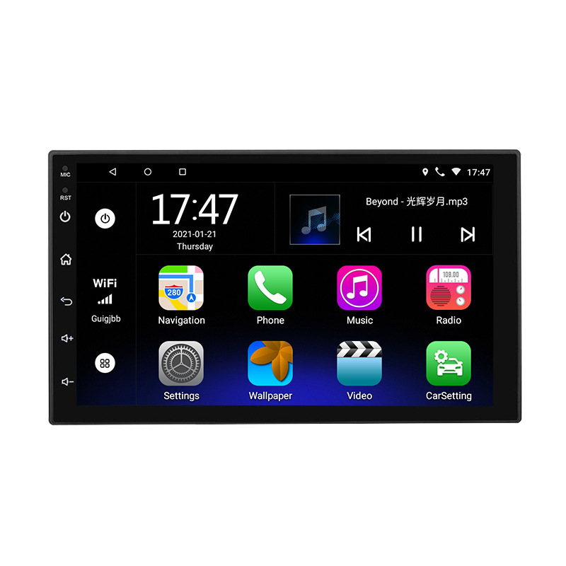 Good quality good price WiFi connection car dvd player can be connected to mobile phone  support multiple playback Customization