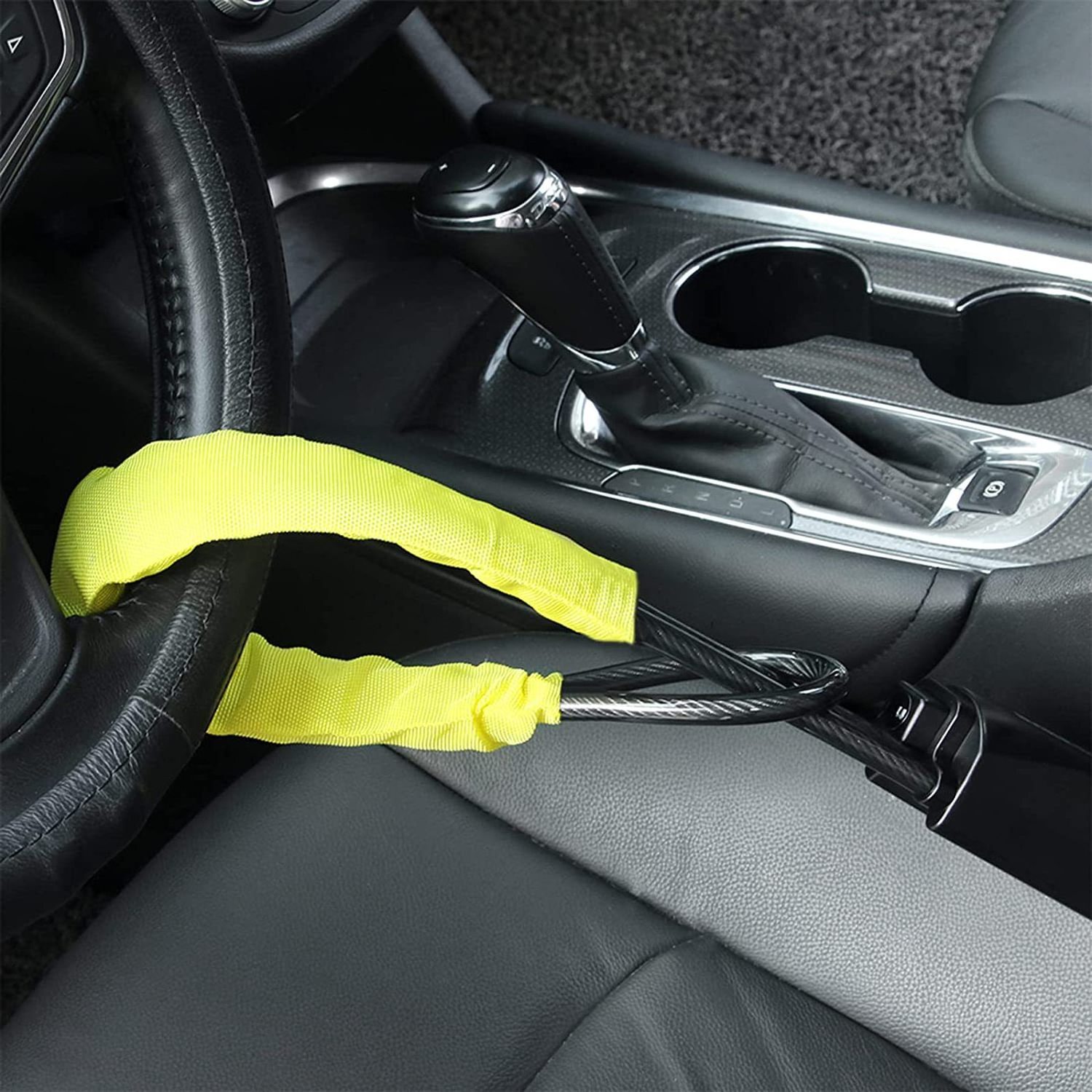 High protection car  anti theft steering wheel lock with three keys alloy car lock safety clip seat belt security tool safe