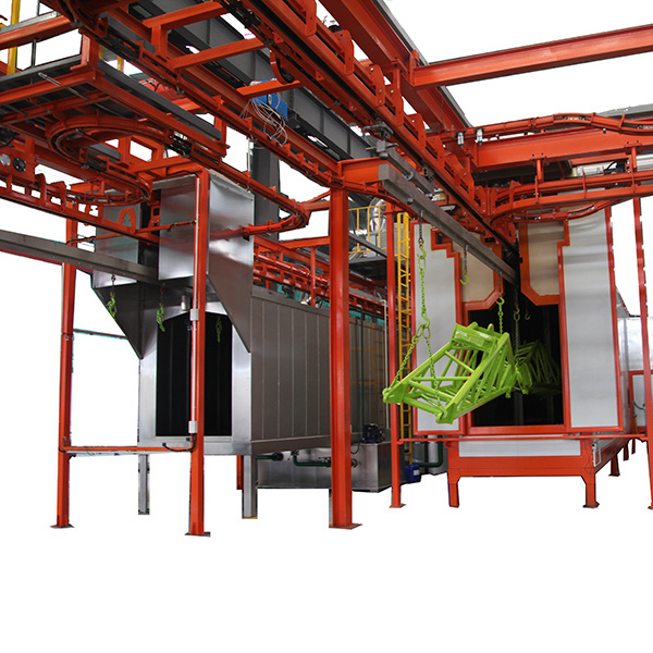 Robot Spraying Full Automatic Painting System Powder Coating Line