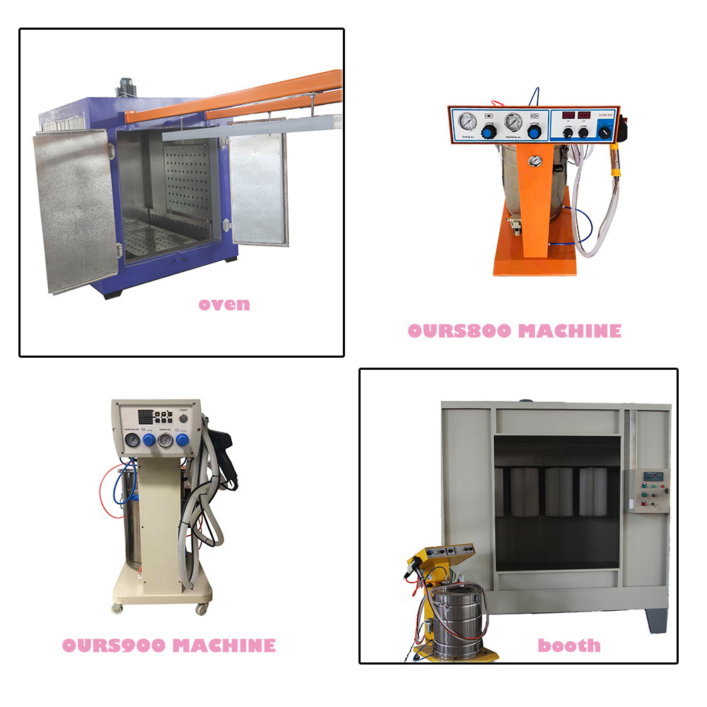 Metal Painting Equipment Optifix Fixation Electrostatic Powder Coating Machine With Gun Automatic Metal Coating Machinery