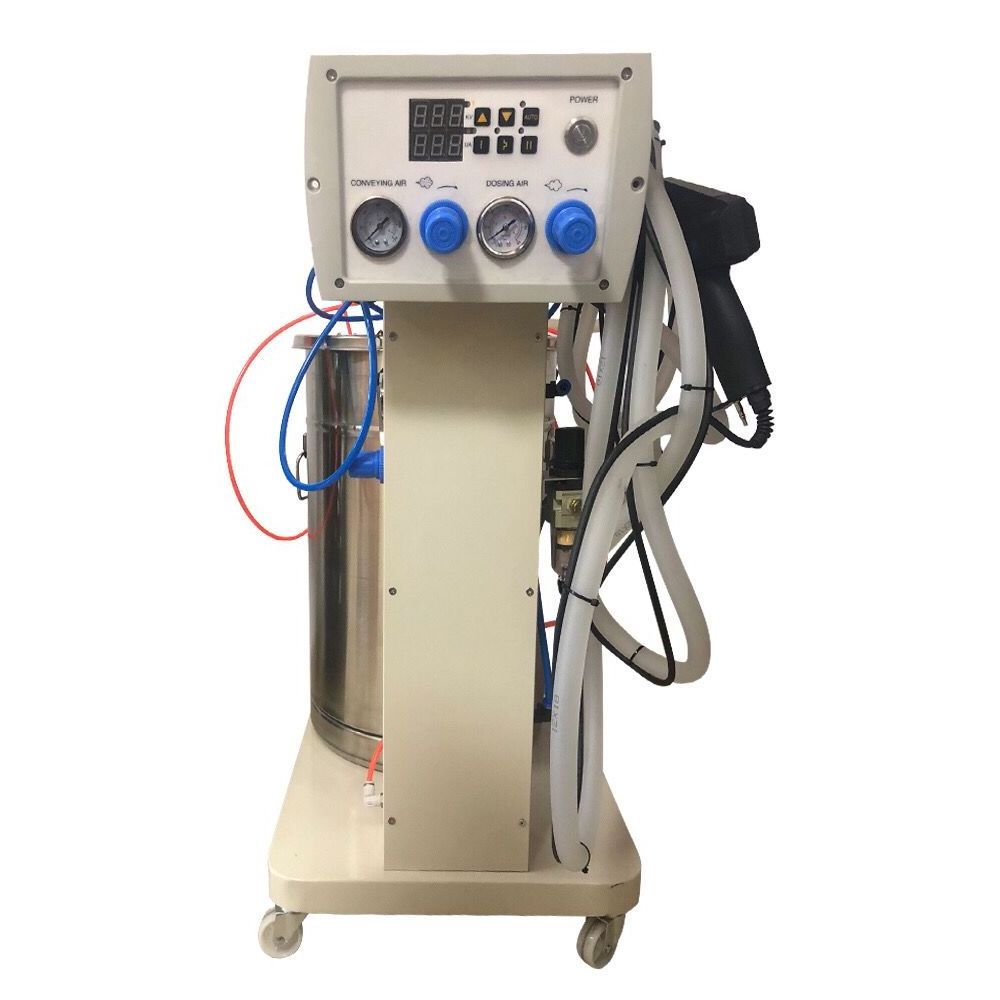 Metal Painting Equipment Optifix Fixation Electrostatic Powder Coating Machine With Gun Automatic Metal Coating Machinery