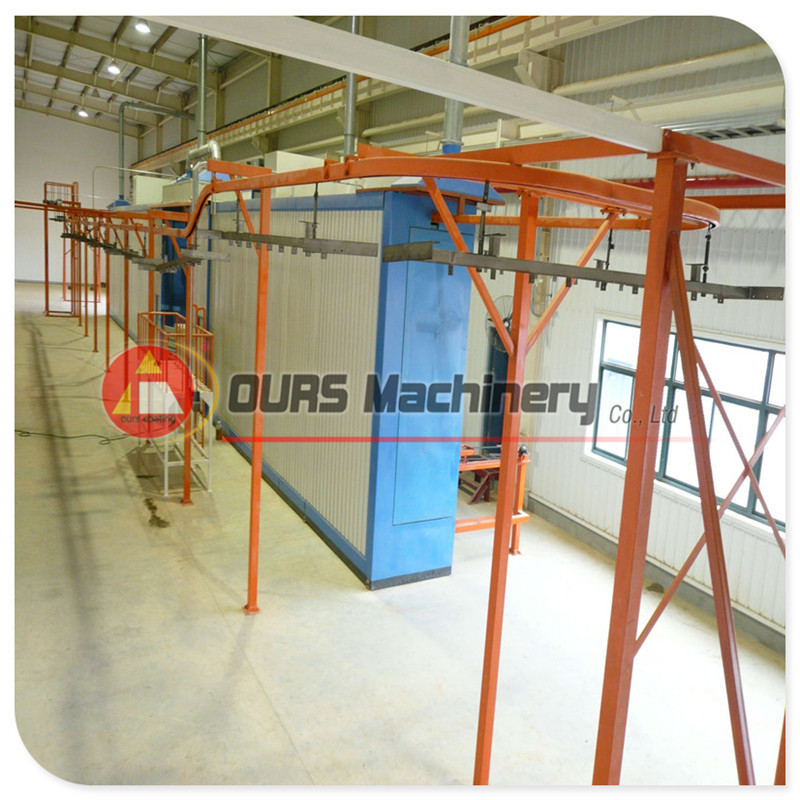 Fluidized bed powder coating equipment dip coating line for fence