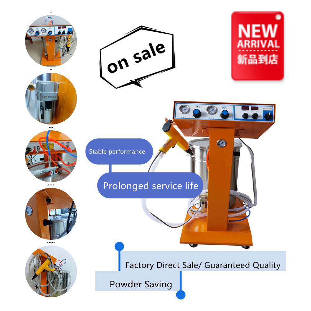 New Electrostatic Spray Powder Coating Equipment High Efficiency Powder Coating Machine With Manual Spraying Gun Ours800