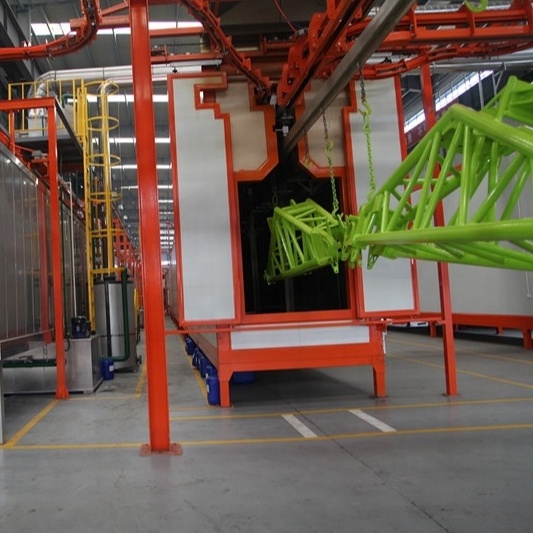 Powder Coating Line Collinear Liquid Painting Line for Metal Surface