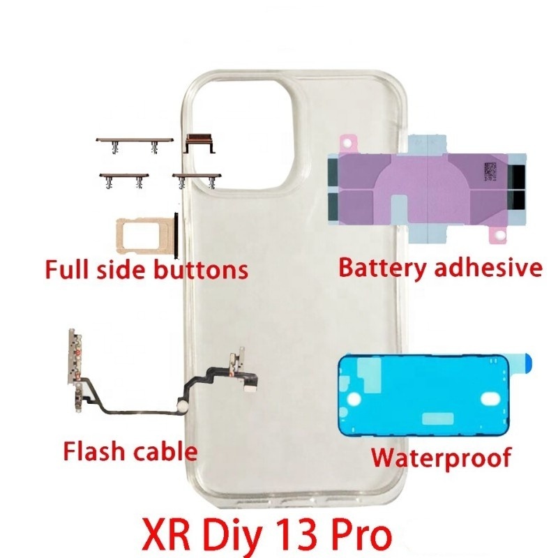 Back Cover Housing For Iphone Xs Max To Iphone 13 Pro Battery Back Glass Frame Full Assembly Body For Iphone 13 Back Housing