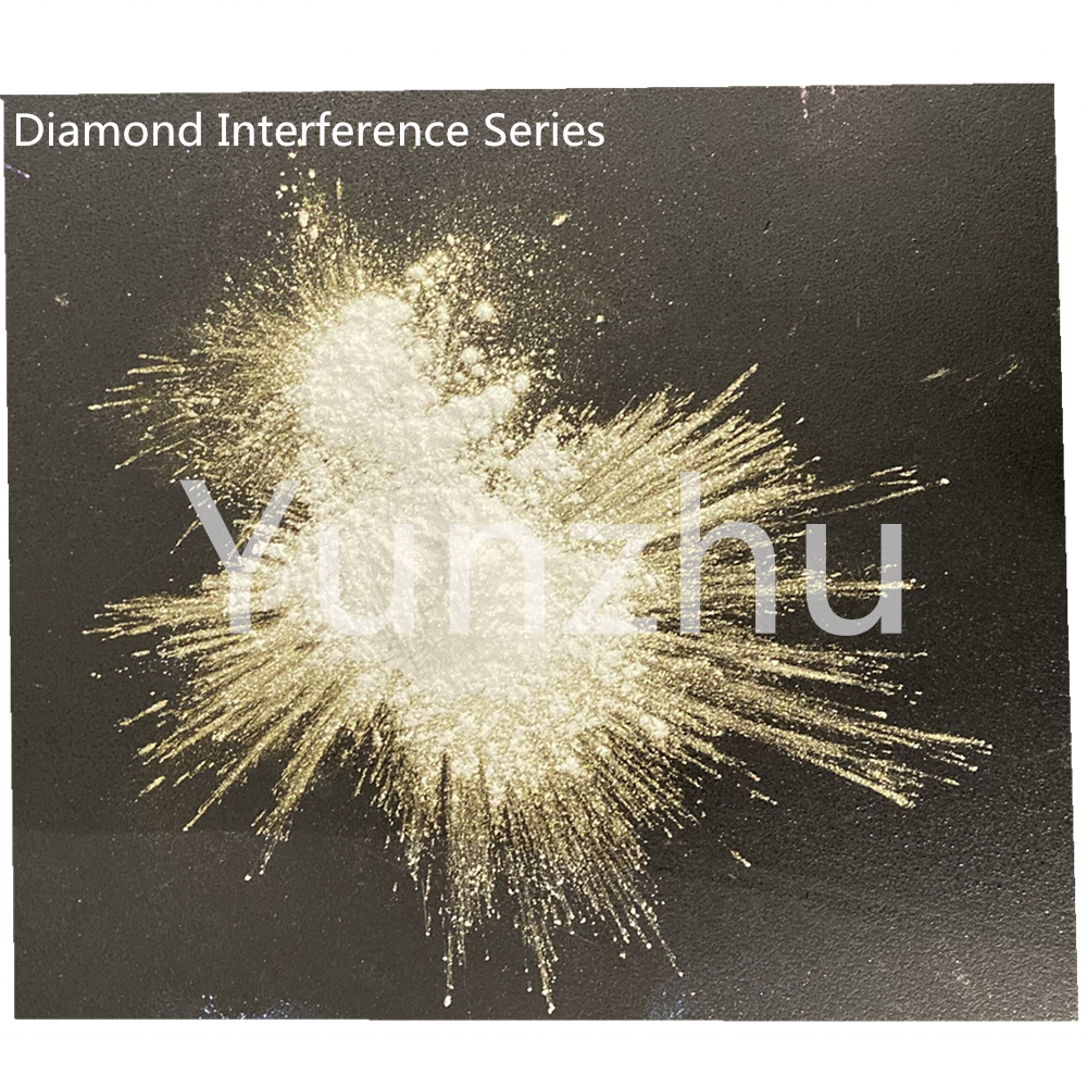 Pearlescent interference diamond borosilicate glass pearl pigment powder for cosmetic