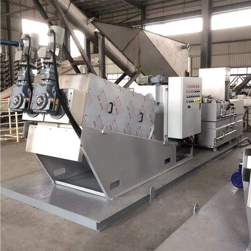 Factory Price Portable Volute Sludge Dewatering Machine For Oily China Wastewater treatment system Recycling