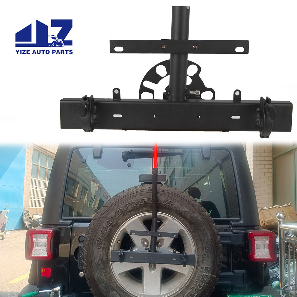 Spare Tire License Plate Mounting Bracket for Jeep Wrangler JK 2007-2017 Exterior Accessories