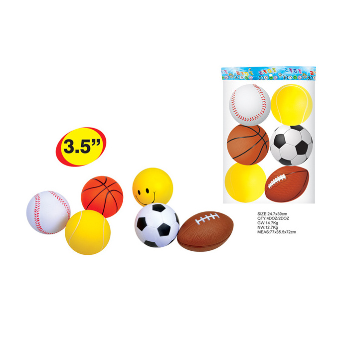 Foam Soccer Ball Basketball Tennis Football anti Stress Ball pu Foam Stress Ball