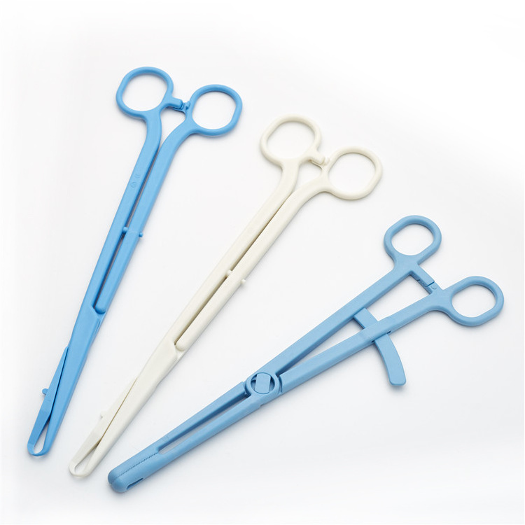 Factory production of medical disposable sterile sponge hemostatic forceps