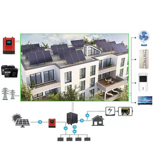 Easy installation sun tracking off grid solar power system 4KW buy solar energy system complete kit for home