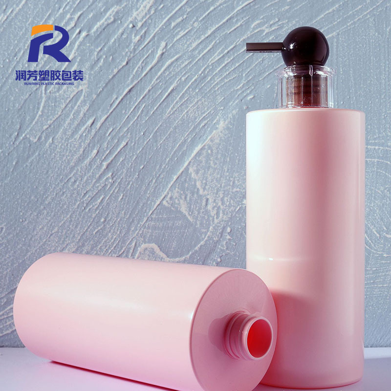 Empty Refillable Plastic Shampoo Shower Gel Packing Airless Pump Bottle