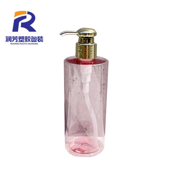 Empty Refillable Plastic Shampoo Shower Gel Packing Airless Pump Bottle