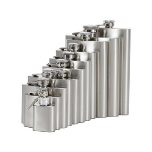 Wholesale custom 100% leak proof 1-10oz stainless steel flagon whiskey sublimation hip flask