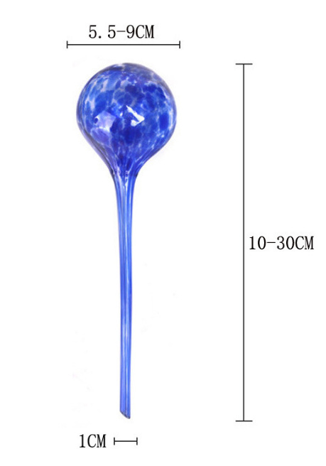 Wholesale Blown Colorful Self Automatic Drip Glass Plant Watering Globes for Garden Plant