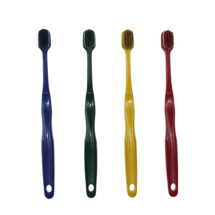 2024 hot selling Japan wide head plastic adult tooth brush high quality and pure color toothbrush ultra soft toothbrush