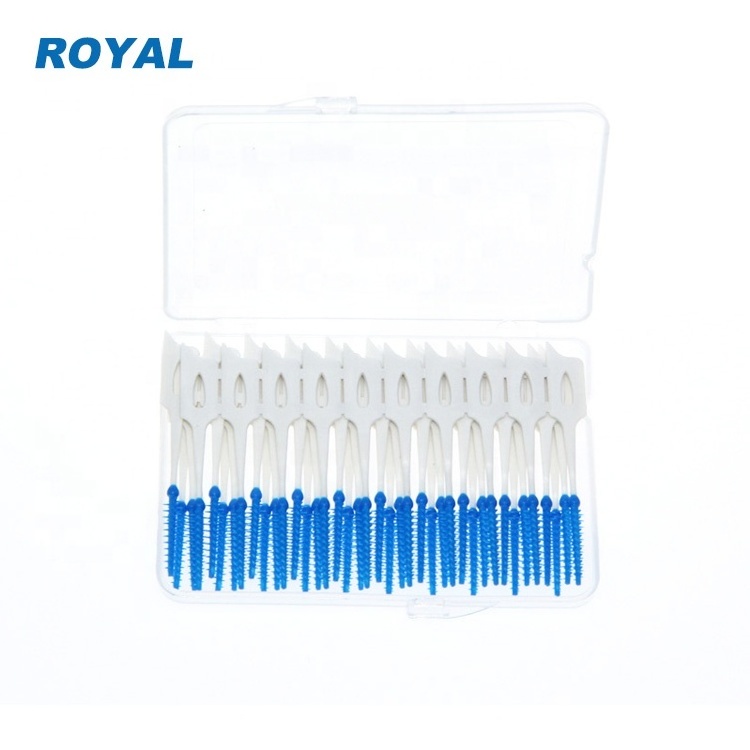 Cheap dental picks soft rubber interdental brush toothpick