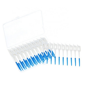 Cheap dental picks soft rubber interdental brush toothpick