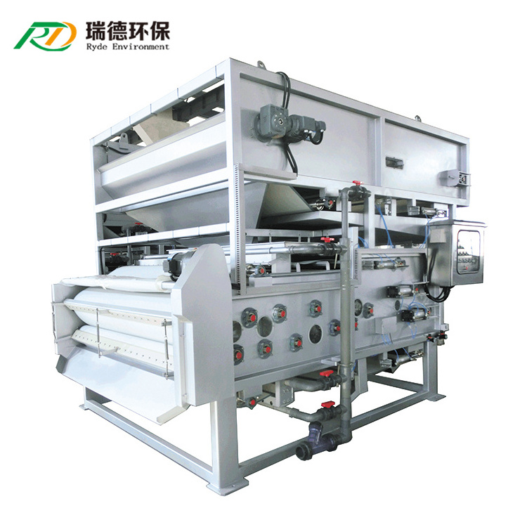 high efficiency Press Waste Water And Effluent Treatment Plant Dewatering Belt Filter Press For Paper Industry