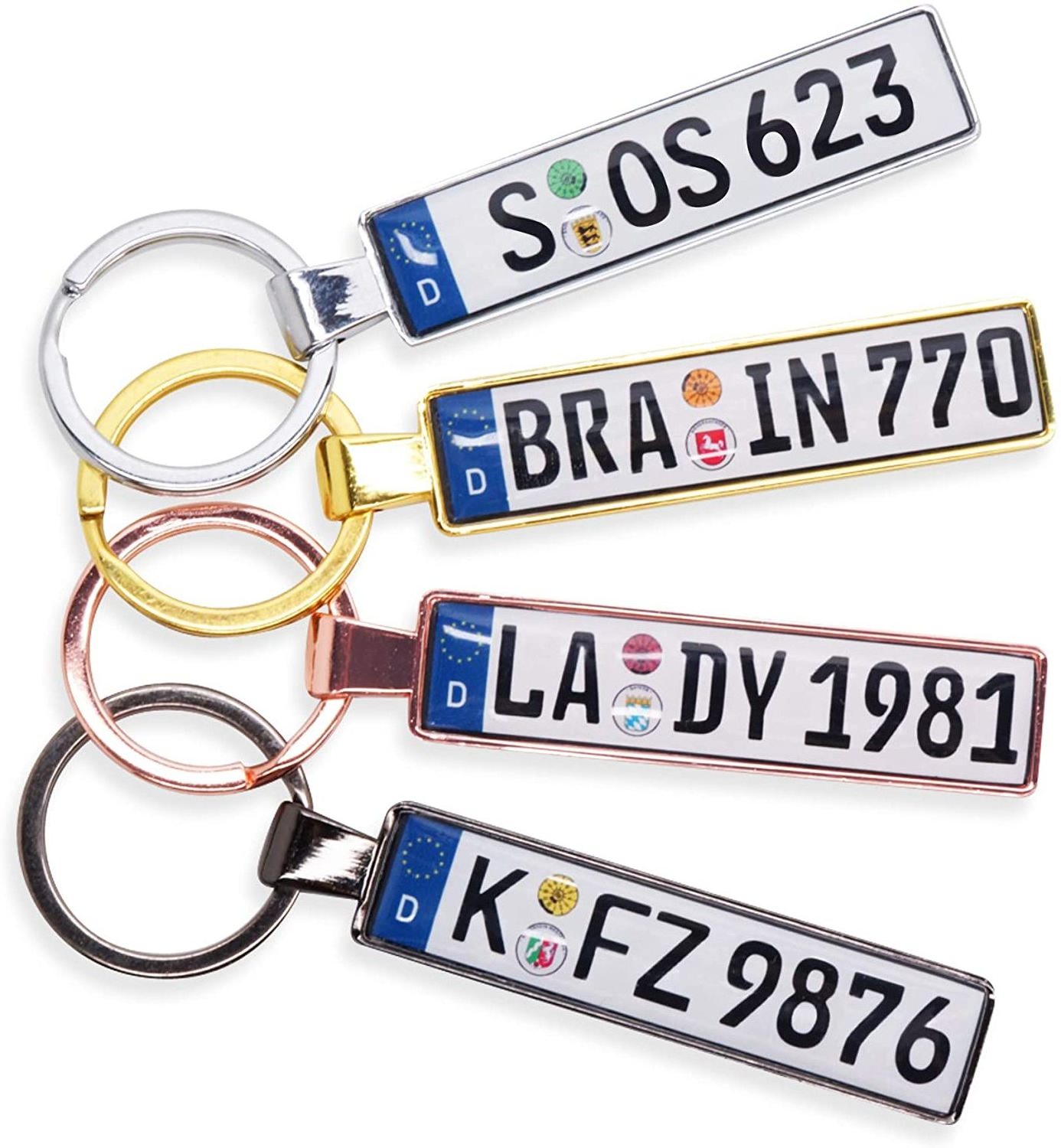 wholesale zinc alloy Car Key Chain Key Ring Car metal enamel  Keychain