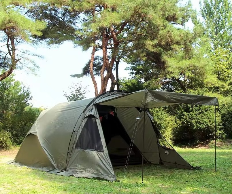 2 bedroom Tent Camping Manufacture Large Camping Tent for 4 Season with Waterproof and Aluminum with a living room