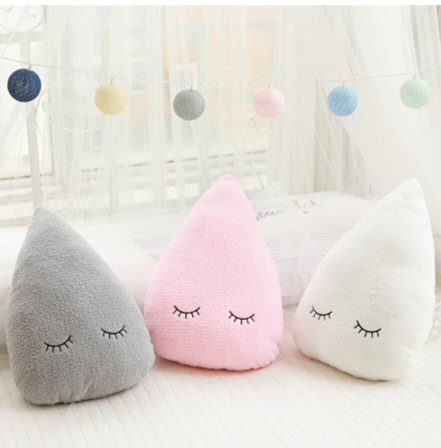 Ins Cloud Moon Star Raindrop Plush Pillow Soft Cushion/Kawaii Stuffed Plush Cushion Toy/Plush spandex cloud cushion toy