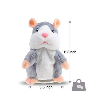 Free sample plush stuffed repeat hamster toy /high quality plush voice mouse toy for kids play/stuffed plush talk hamster toy