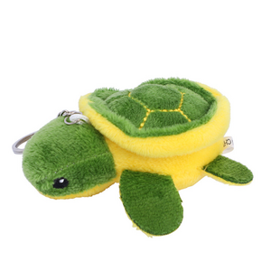 wholesale Cute plush mini turtle pendant stuffed big eyed turtle keychains Game Gifts Children's Doll Keychain