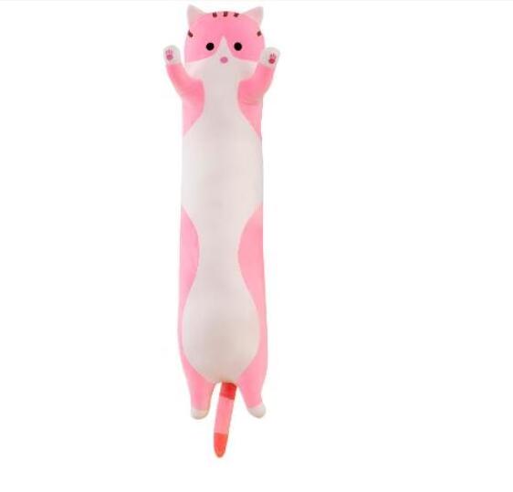 free sample Customized High Quality Long Giant Super Soft Cat Plush Pillow Toy 150cm Plush Long Cat Shape Pillow Toy