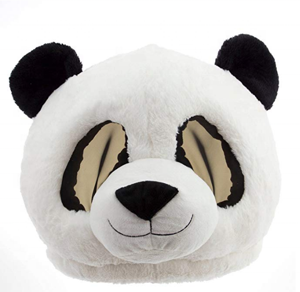 Stuffed Plush Head Halloween Costume  Panda for Decoration /hotsale plush animal head mask toy for party/plush animal funny mask